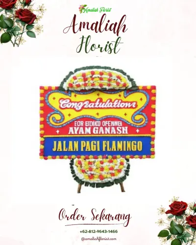 Bunga Papan Congratulation di Bandongan